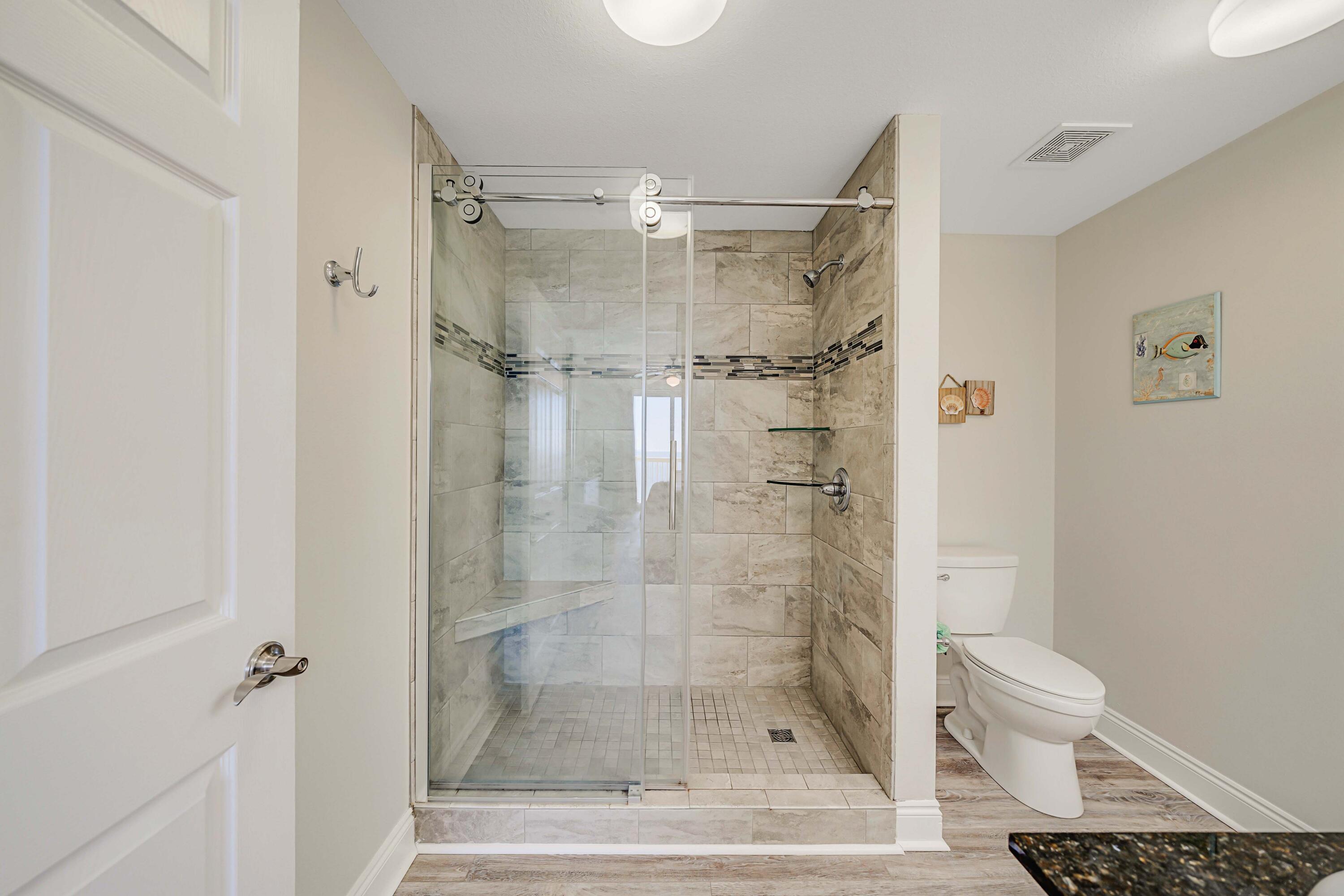 15817 Front Beach Road, Unit 1 1802 Panama City Beach, FL 32413 - Photo 26 of 68 Walk-In Shower