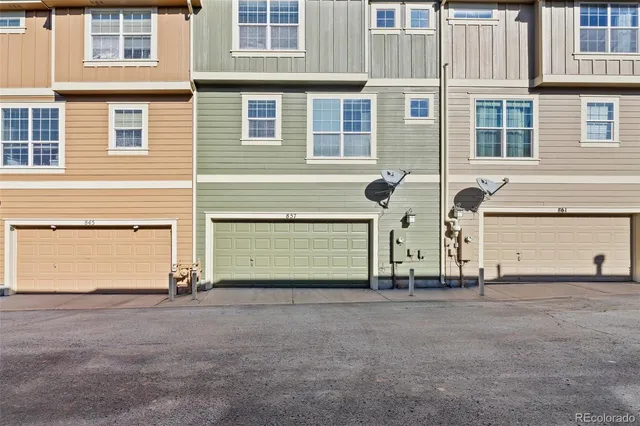 a view of a house with many windows