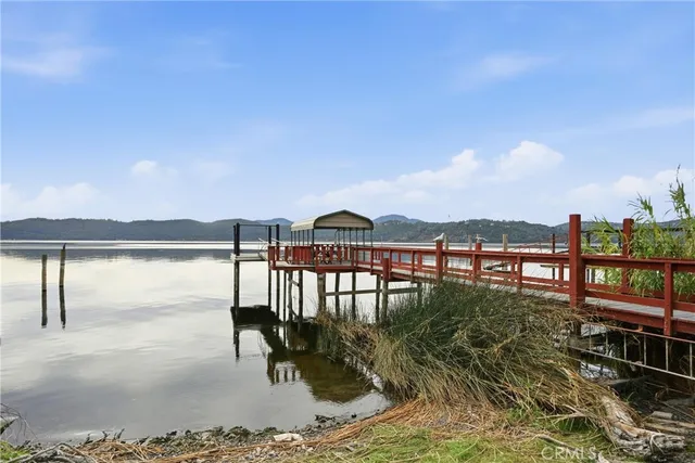a view of lake from balcony