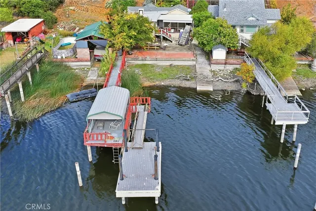 an outdoor space with seating