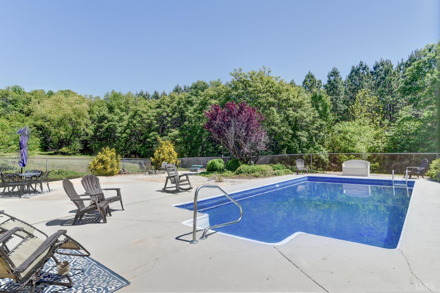 151 Anderson Place Rustburg, VA 24588 - Photo 40 of 57 In-Ground Pool with new liner, pool has shallow and deep ends