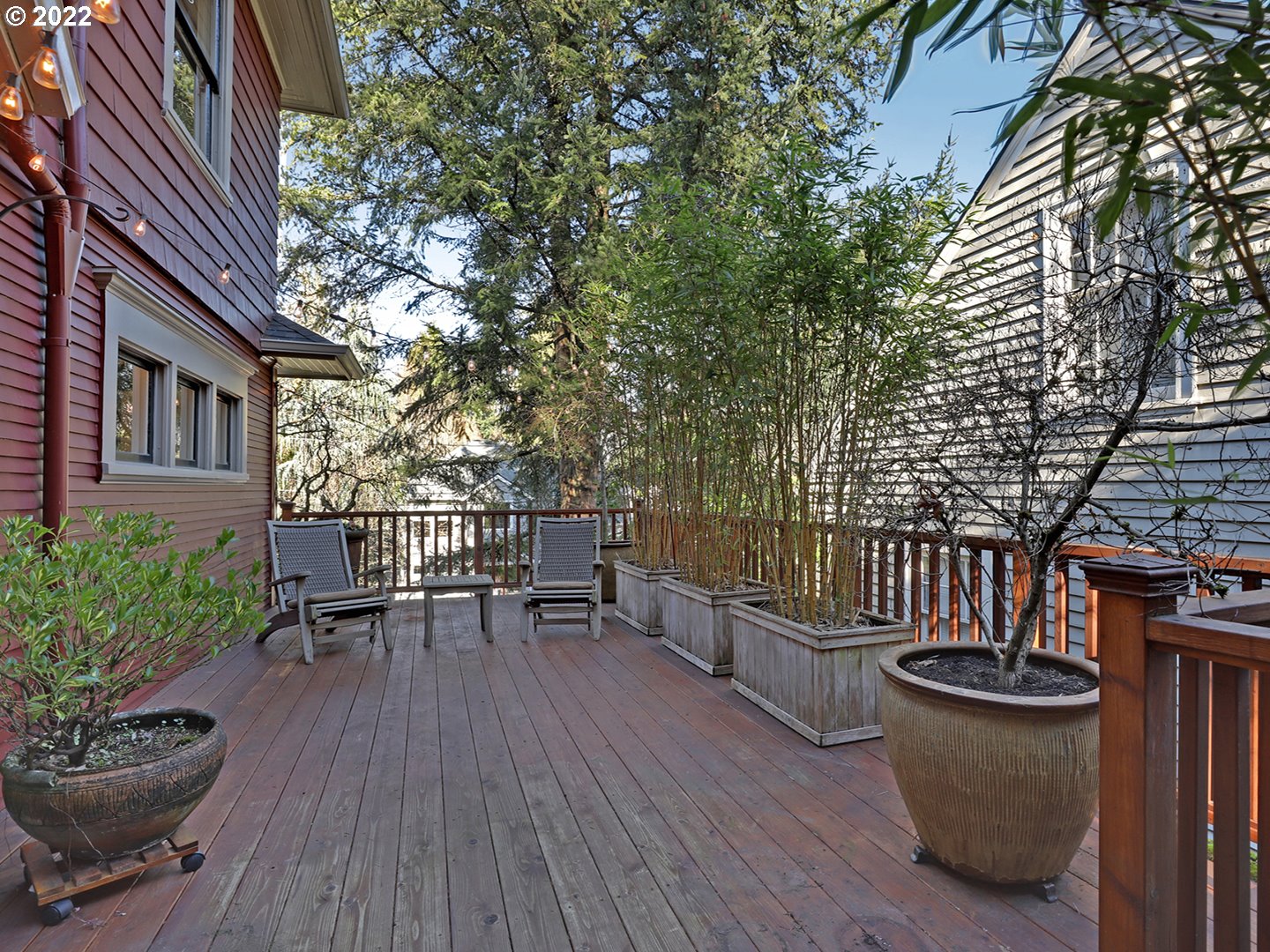 2922 Southwest Periander Street Portland, OR 97201 - Photo 23 of 32 a view of a chair and table in the balcony