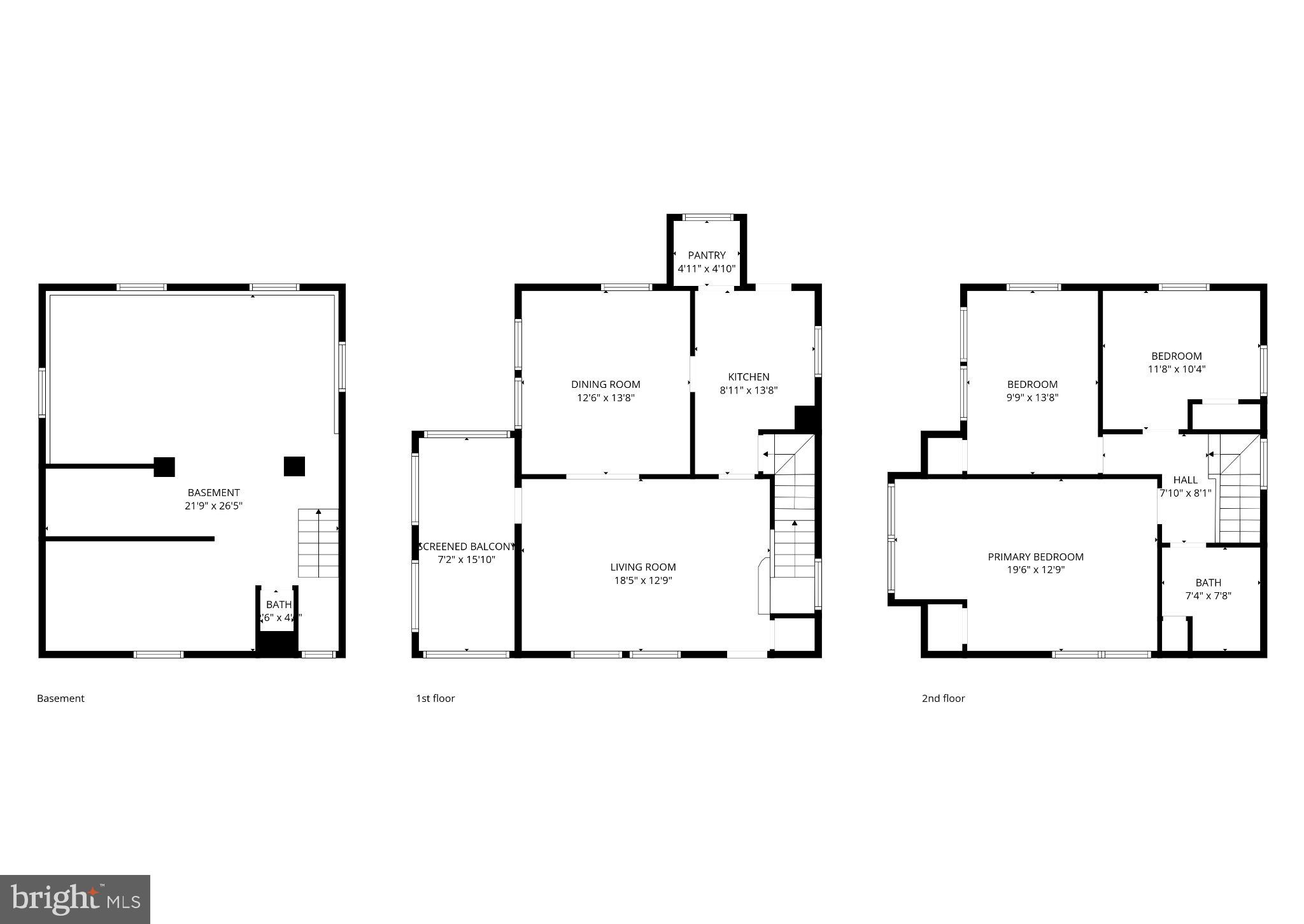 503 Kingston Road Baltimore, MD 21229 - Photo 12 of 15 a picture of a floor plan
