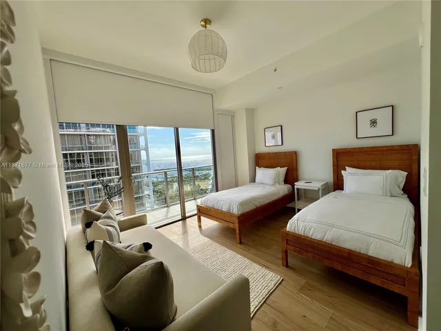 a view of a balcony with city view