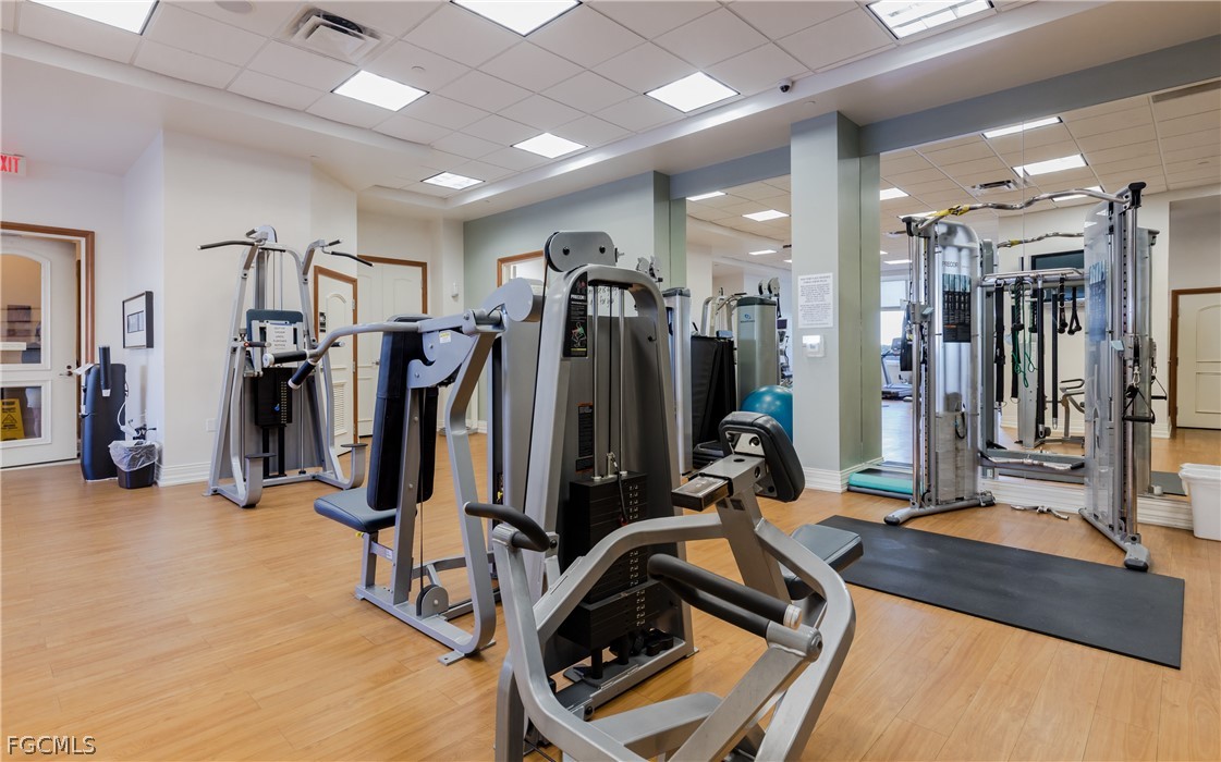 2090 West First Street, Unit J2510 Fort Myers, FL 33901 - Photo 39 of 50 a view of a room with gym equipment