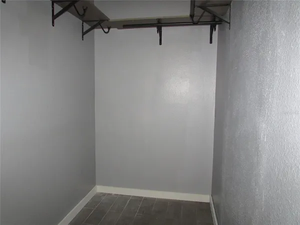 an empty room with an entryway
