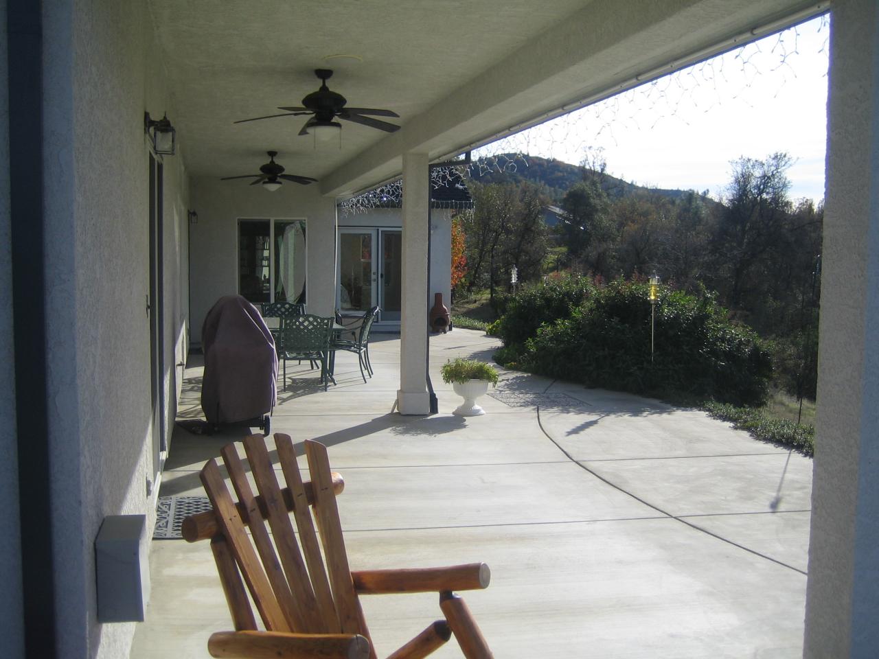 16400 Lower Springs Road Redding, CA 96001 - Photo 29 of 34 Covered Patio w/ceiling fans