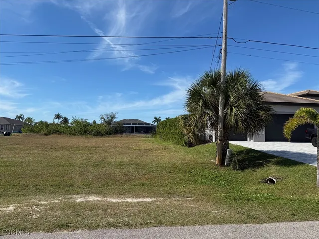 a view of a park with swings