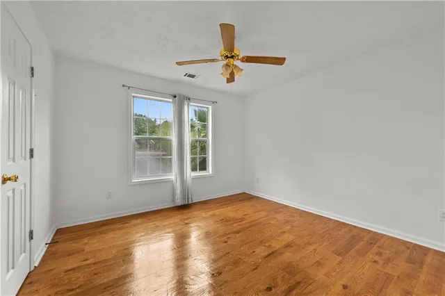 wooden floor in an empty room