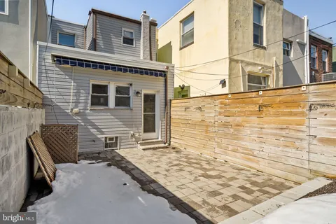 a backyard of a house