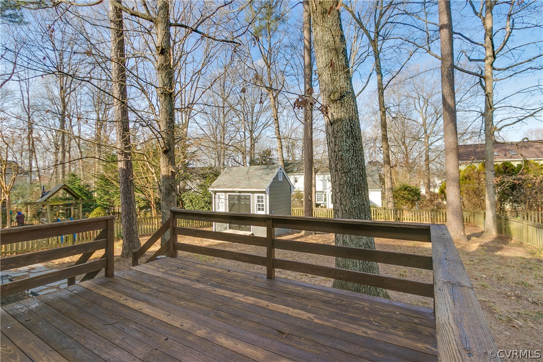 1018 Ashbrook Landing Road Midlothian, VA 23114 - Photo 40 of 46 a view of outdoor space with deck and tree