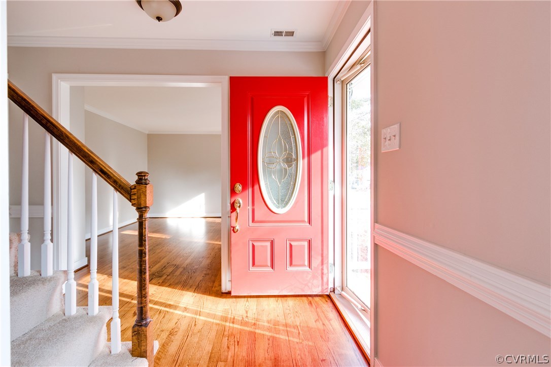 1018 Ashbrook Landing Road Midlothian, VA 23114 - Photo 46 of 46 a view of front door with wooden floor