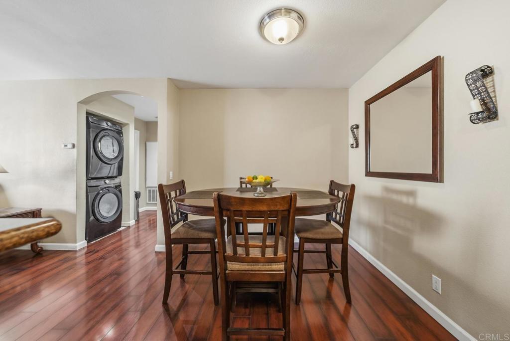 12750 Laurel Street, Unit 510 Lakeside, CA 92040 - Photo 9 of 19 a view of a dining room with furniture and wooden floor