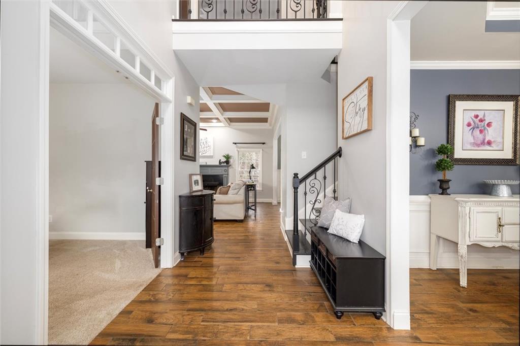 2016 Portage Point Southeast Lawrenceville, GA 30045 - Photo 14 of 44 a view of entryway and hall with wooden floor