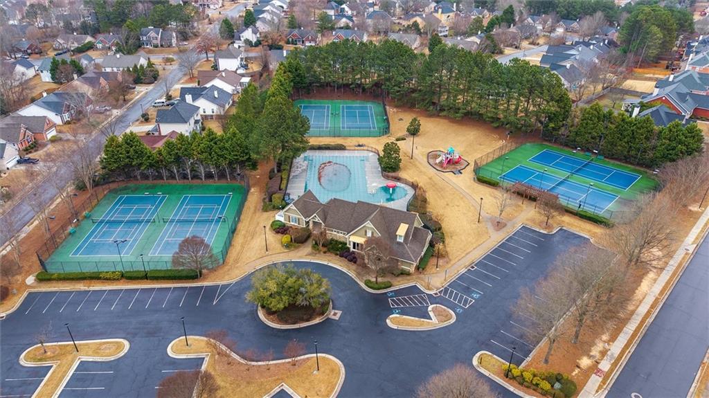 2016 Portage Point Southeast Lawrenceville, GA 30045 - Photo 44 of 44 swimming pool view with sitting space and garden view