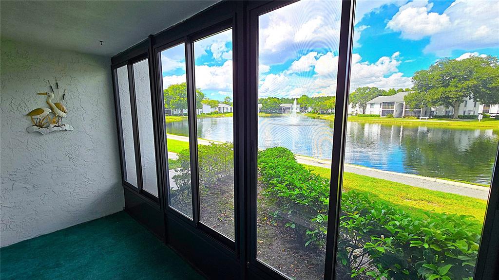 1109 Pine Ridge Circle West, Unit C1 Tarpon Springs, FL 34688 - Photo 12 of 50 a view of swimming pool from a window