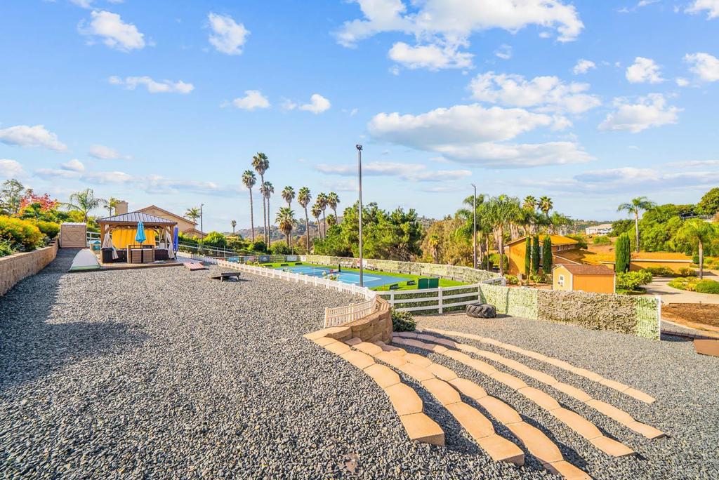 1569 Vía Monserate Fallbrook, CA 92028 - Photo 56 of 75 a view of a swimming pool and trees in the background