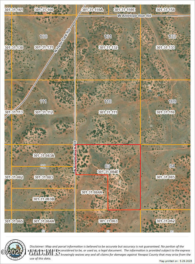 61333 Rough Rock Road Seligman, AZ 86337 - Photo 34 of 34 61333 N Rough Rock Rd over head