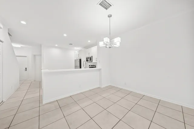 a view of an empty room