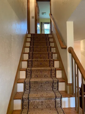 a car is parked in a parking space