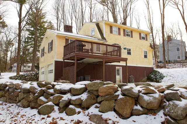 a car is parked in a parking space