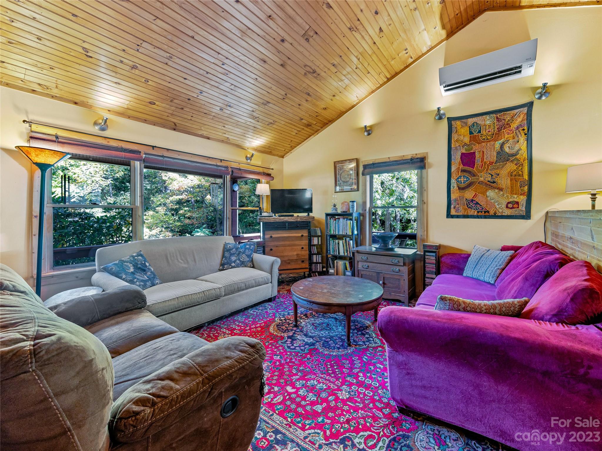 305 Pound Mill Road Marshall, NC 28753 - Photo 8 of 48 a living room with furniture and a large window