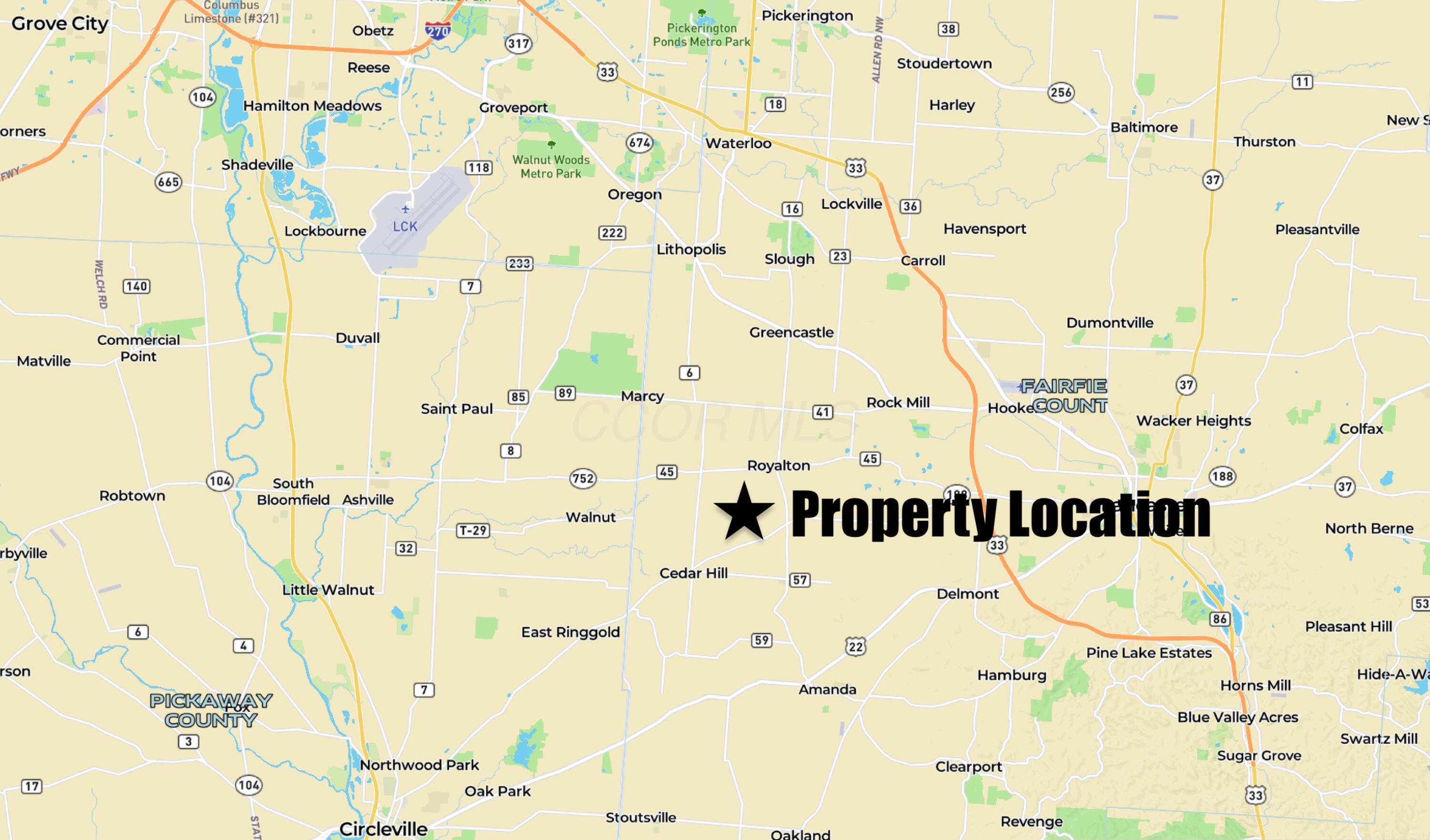 9550 Reigle Road Southwest Amanda, OH 43102 - Photo 8 of 8 Location Aerial