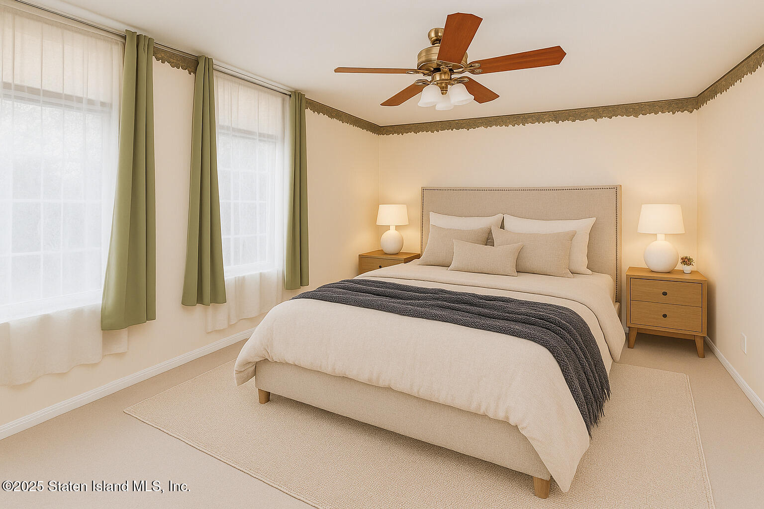 41 Wolcott Avenue Staten Island, NY 10312 - Photo 7 of 33 a bedroom with a large bed and a chandelier