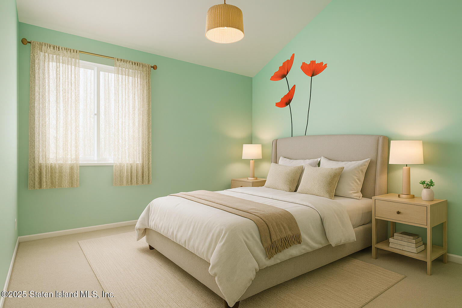 41 Wolcott Avenue Staten Island, NY 10312 - Photo 9 of 33 a bedroom with a bed and a painting on the wall