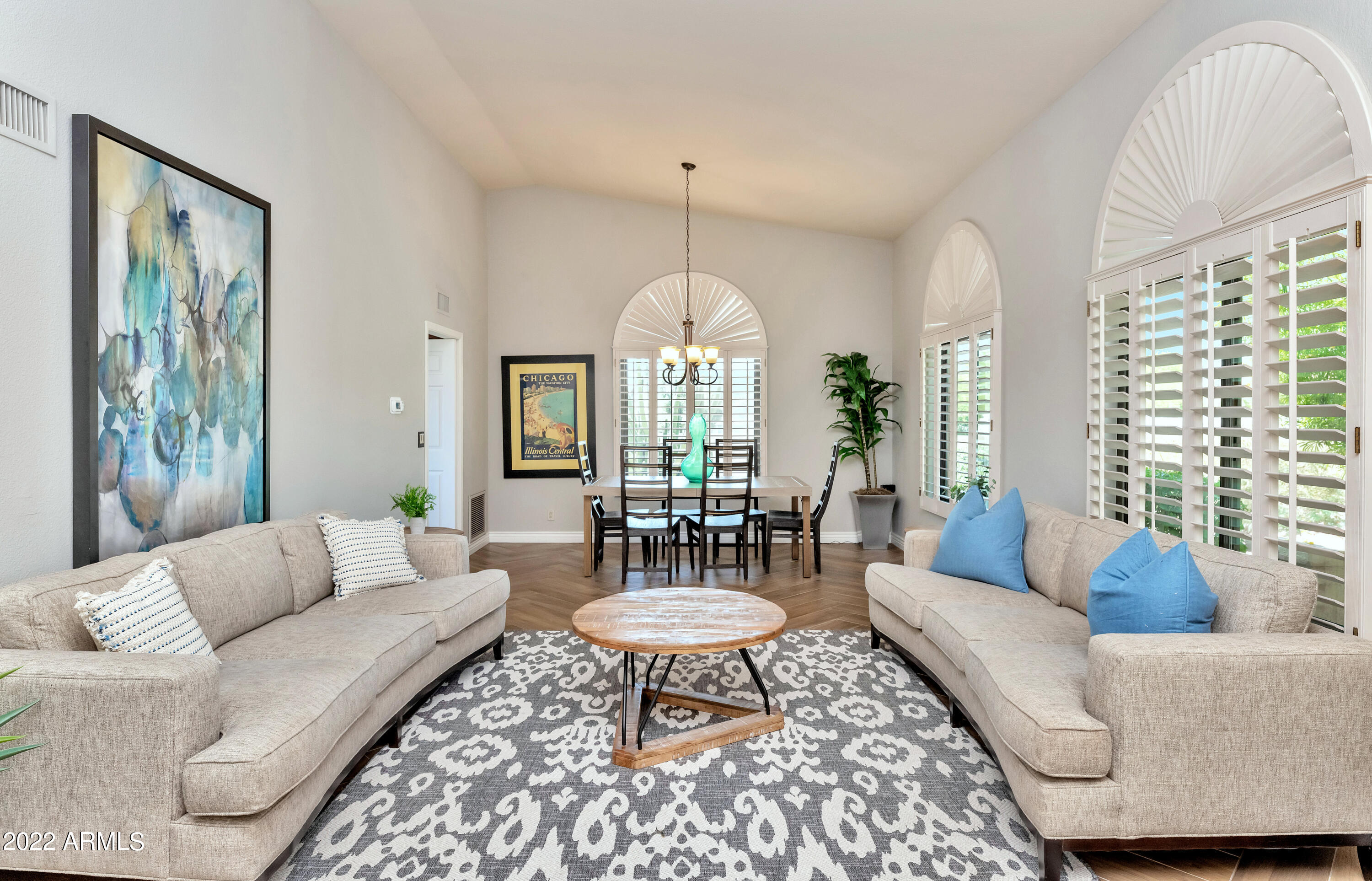 14227 North 57th Way Scottsdale, AZ 85254 - Photo 3 of 25 a living room with furniture and a large window