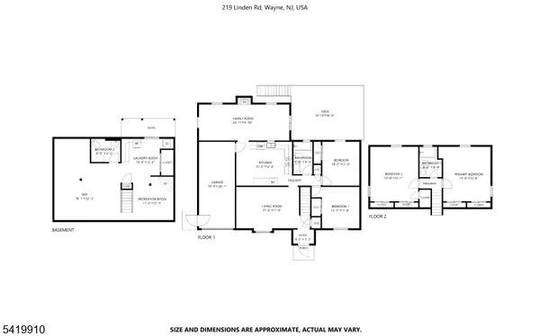 $675,000 | 219 Linden Road, Wayne, NJ 07470