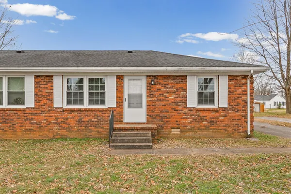 a front view of a house