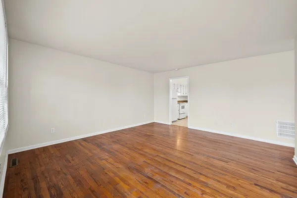wooden floor in a room