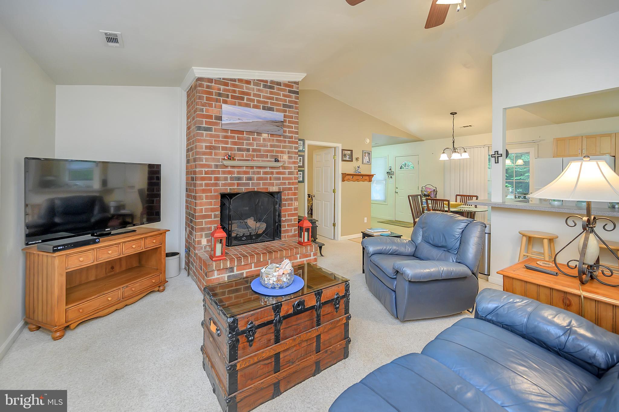 3603 Burton Road Bumpass, VA 23024 - Photo 8 of 44 Floor to Ceiling Brick Fireplace