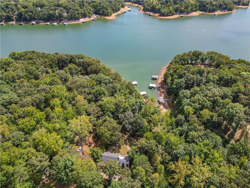 Lush woodlands envelope this secluded lakefront property
