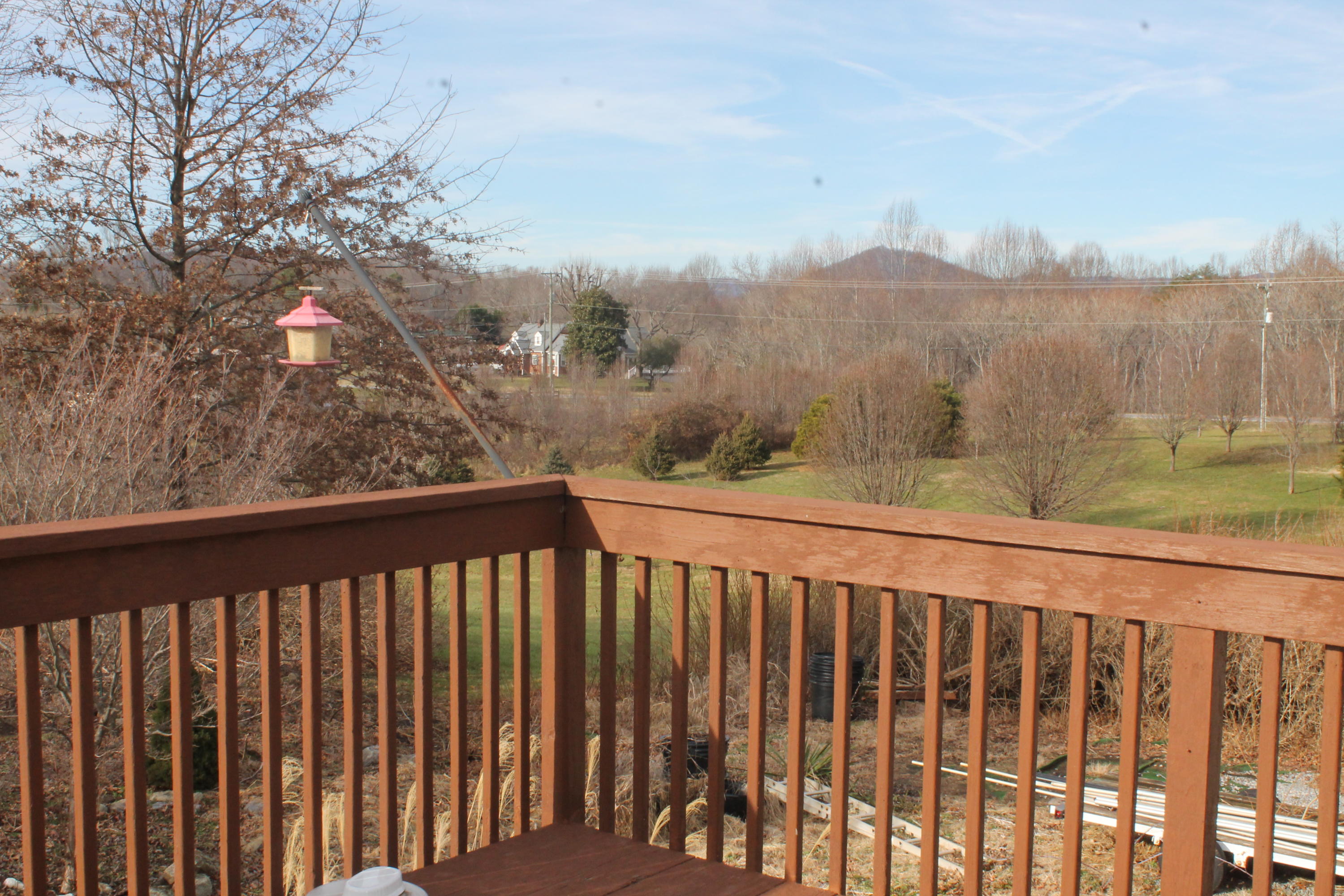 101 Aftons Meadow Road Vinton, VA 24179 - Photo 15 of 55 a view of a balcony with wooden fence and floor