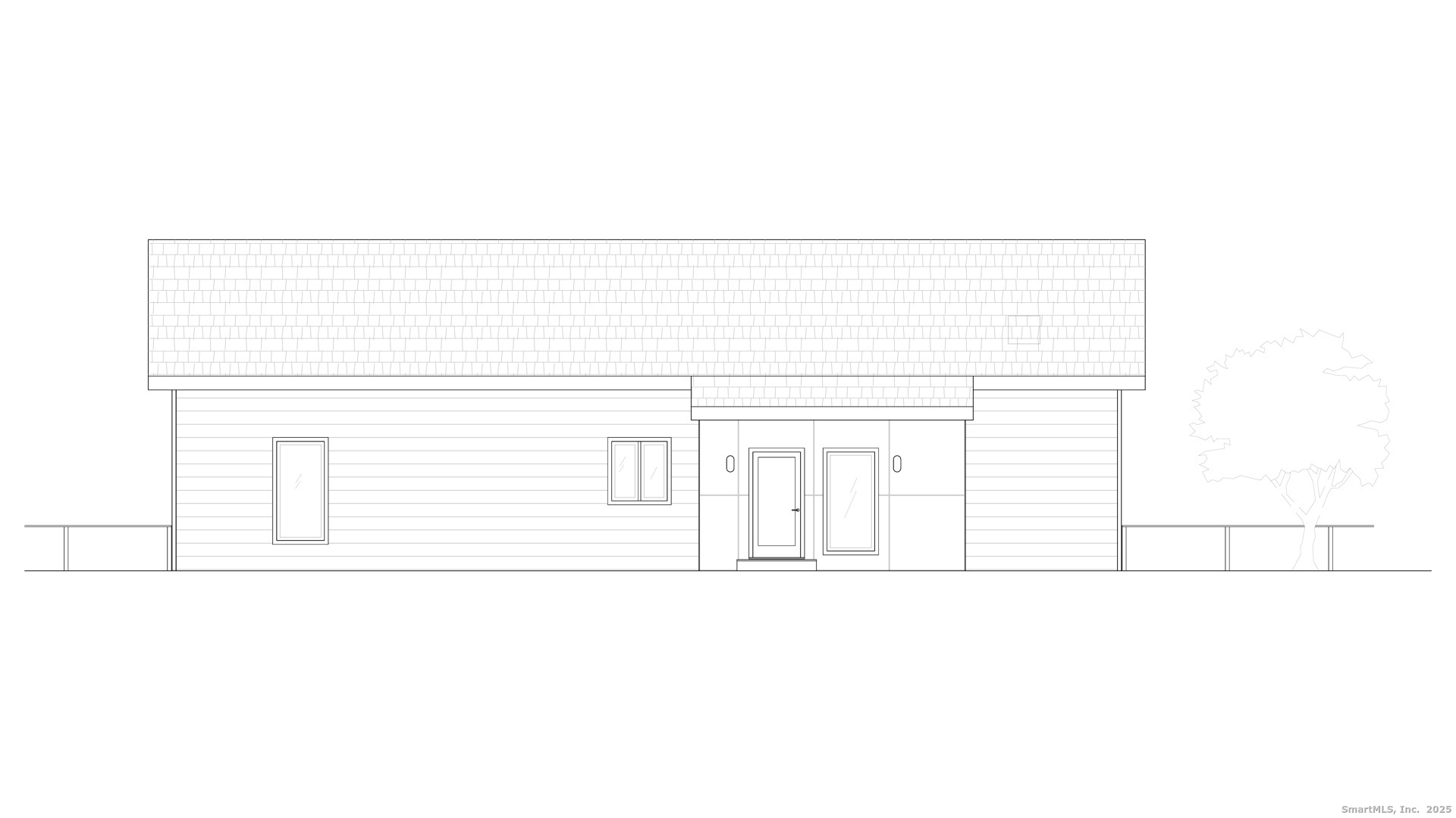 31 B June Road Washington, CT 06777 - Photo 10 of 20 East elevation drawing with window placements, siding, and roof profile.