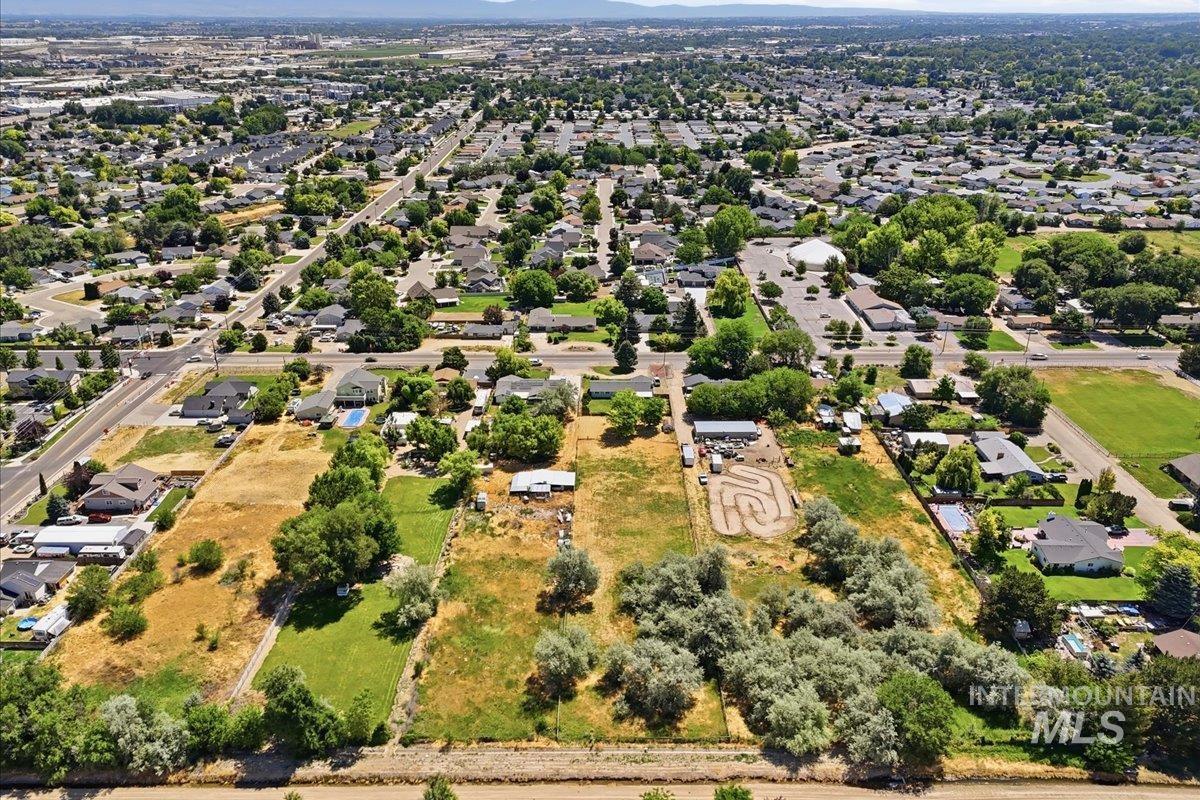 1311 North Middleton Road Nampa, ID 83651 - Photo 8 of 49 Expansive aerial perspective showcasing a residential neighborhood with varied lot sizes