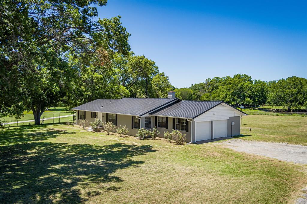 9778 Highway 11 Whitewright, TX 75491 - Photo 11 of 37 a front view of a house with swimming pool having outdoor seating