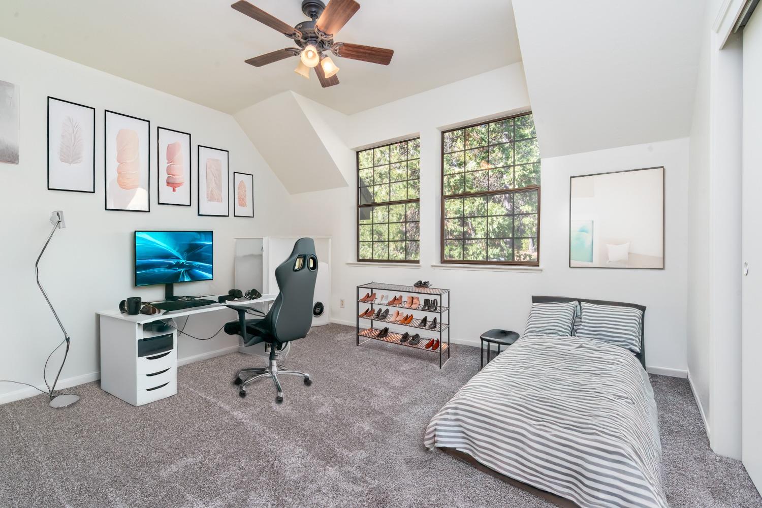 3961 7 Ridges Road Camino, CA 95709 - Photo 60 of 86 a bedroom with furniture and a window