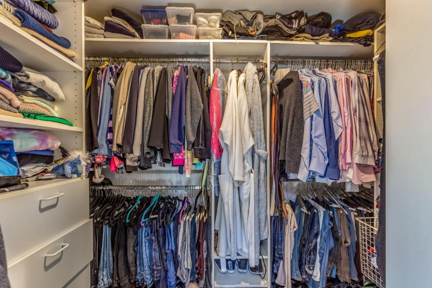 915 Cherrystone Drive Los Gatos, CA 95032 - Photo 20 of 37 a view of walk in closet with clothes
