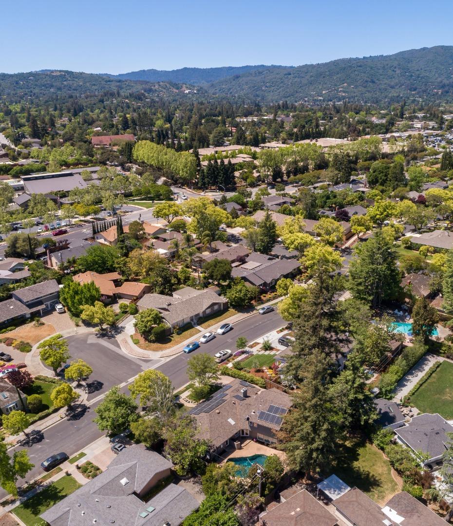 915 Cherrystone Drive Los Gatos, CA 95032 - Photo 37 of 37 an aerial view of residential houses with outdoor space