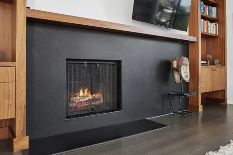 a view of wooden floor in a room