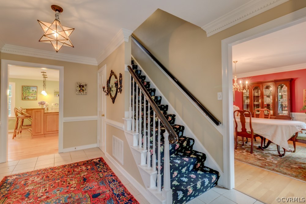 14440 Chepstow Road Midlothian, VA 23113 - Photo 3 of 43 The wide foyer welcomes you - with fresh paint and