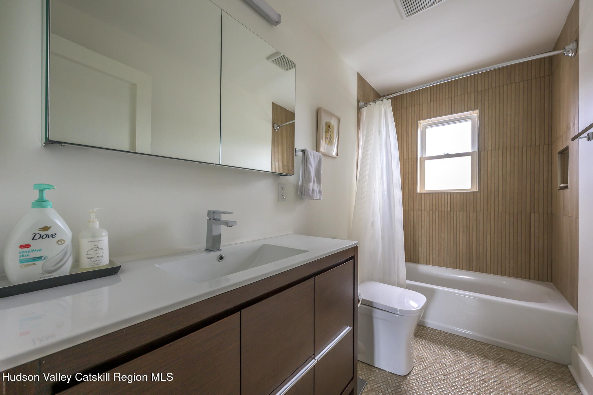 705 Warren Street Hudson, NY 12534 - Photo 29 of 40 a bathroom with a sink a toilet and bathtub