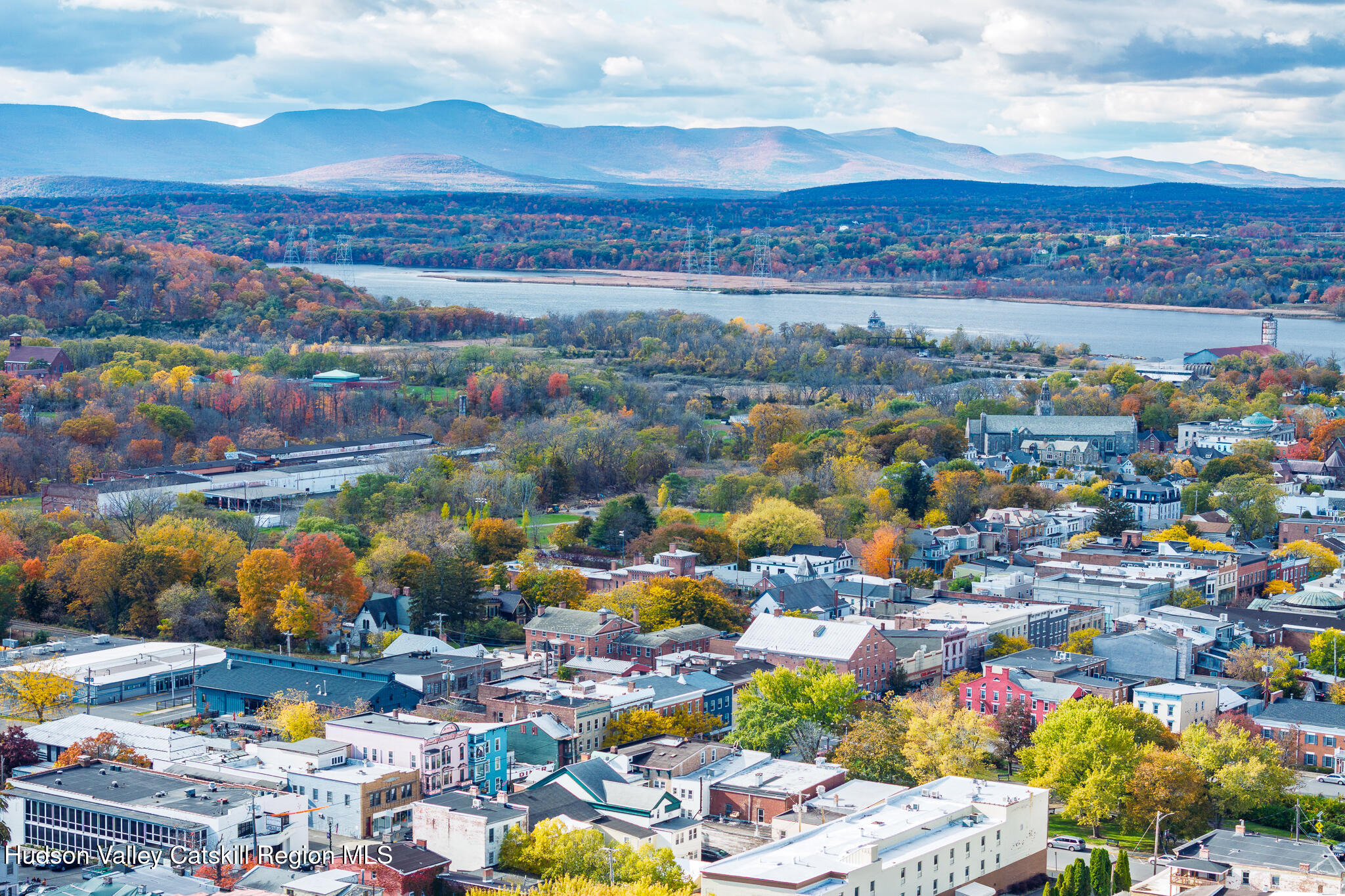 705 Warren Street Hudson, NY 12534 - Photo 38 of 40 a view of a city with lots of fruit and vegetables