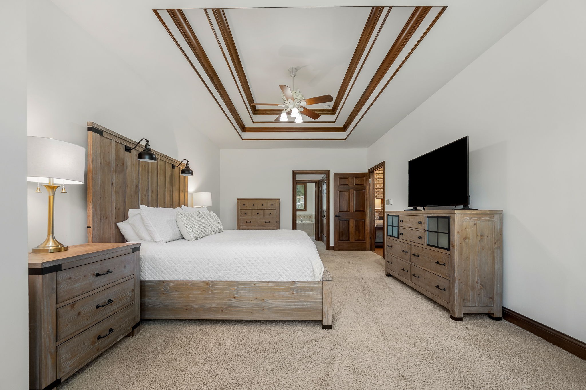 3040 Havasu Drive Spring Hill, TN 37174 - Photo 28 of 55 a bedroom with a bed and flat screen tv