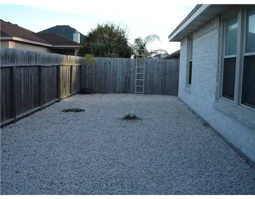 a backyard of a house