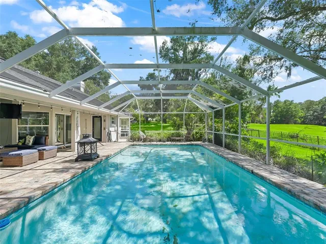 a view of an outdoor space and a yard