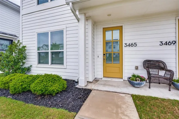 a view of a entryway door front of house